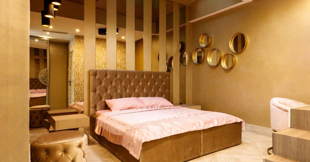 bedroom of a luxury hotel