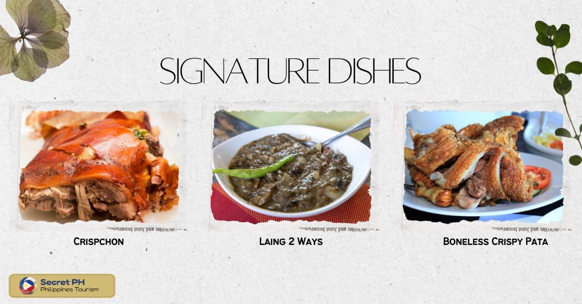 Signature dishes