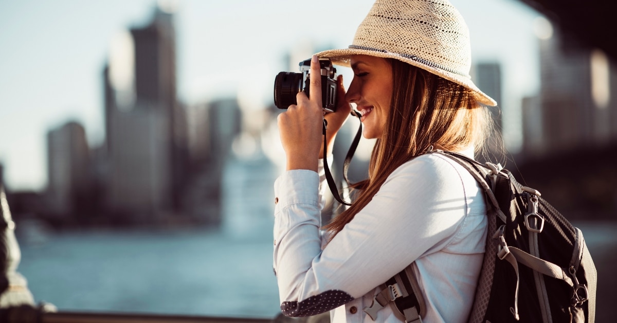 Tourists taking plenty of pictures
