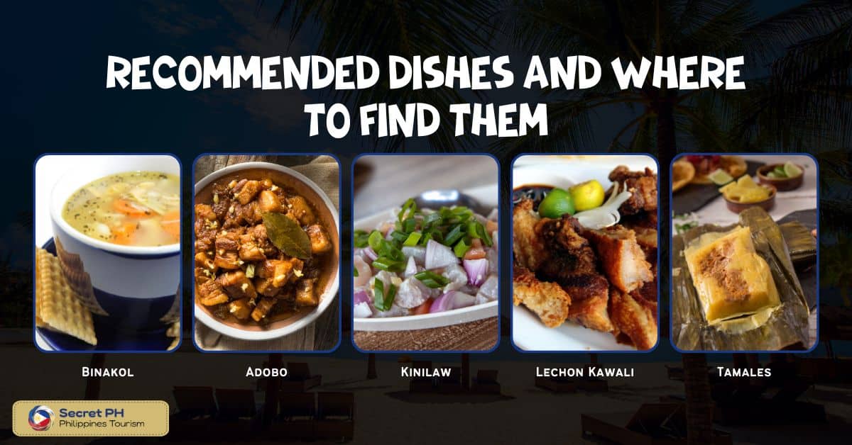 Recommended dishes and where to find them