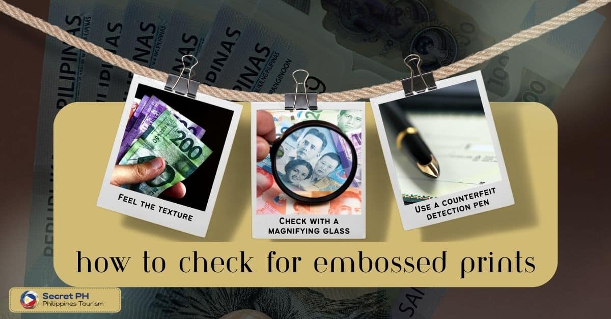 How to check for embossed prints