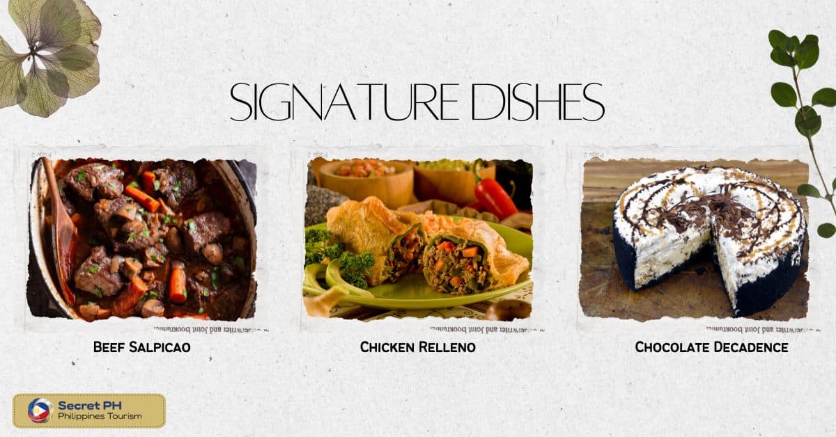 Signature dishes