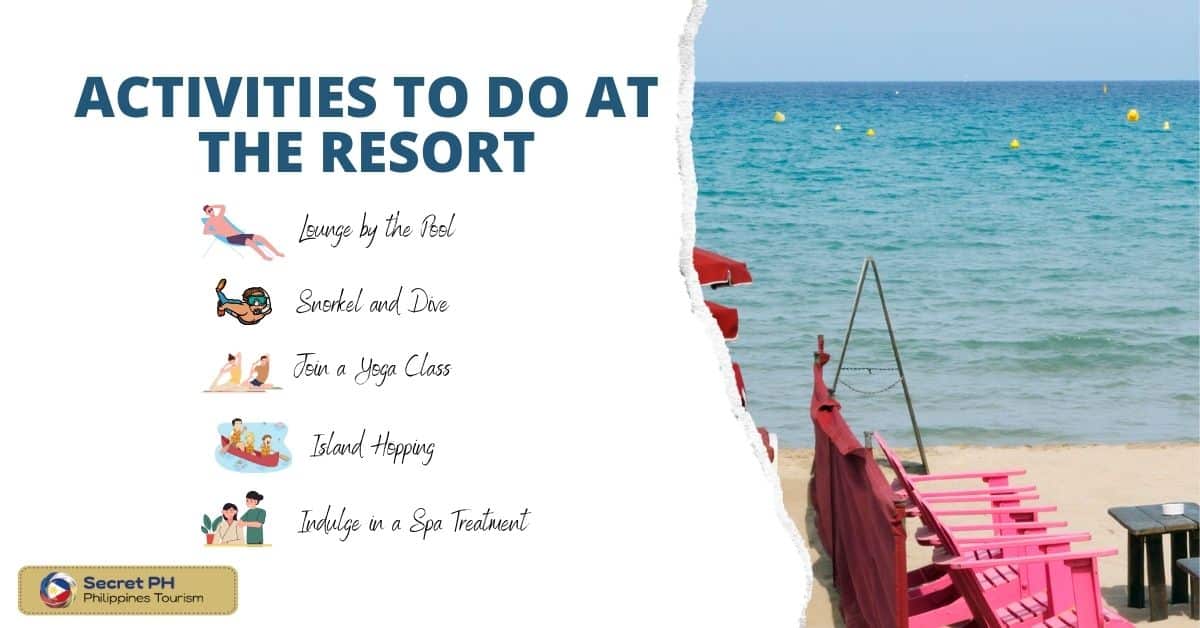 Activities to do at the resort