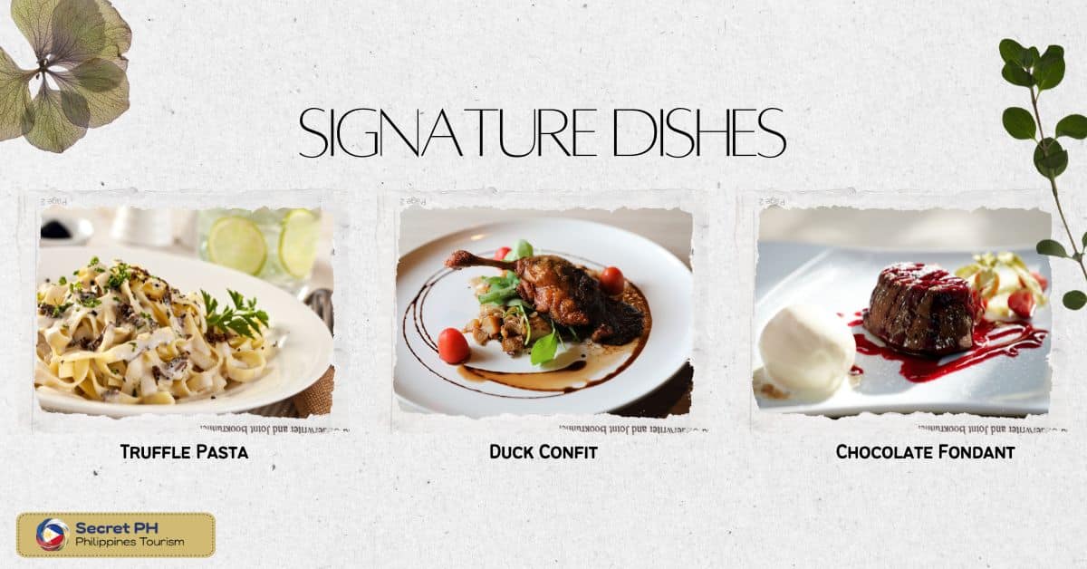 Signature dishes