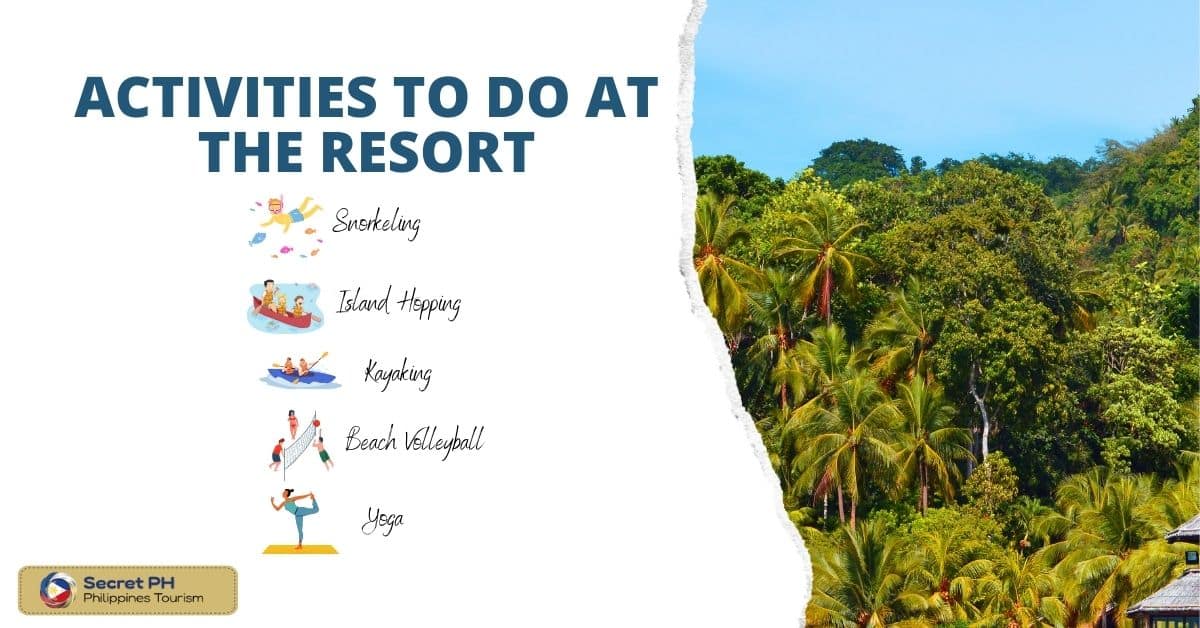 Activities to do at the resort