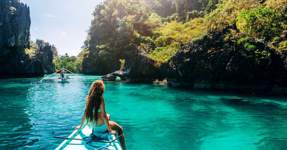 Tourist during summer months in the Philippines