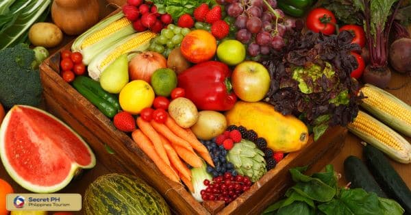 Fresh fruits and vegetables