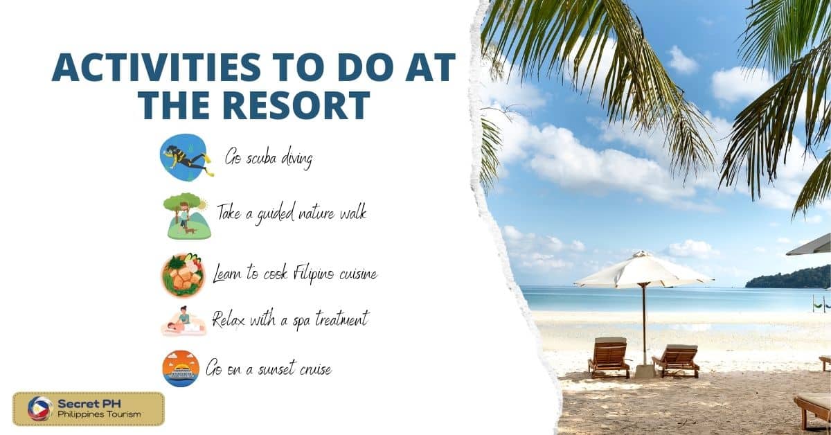 Activities to do at the resort