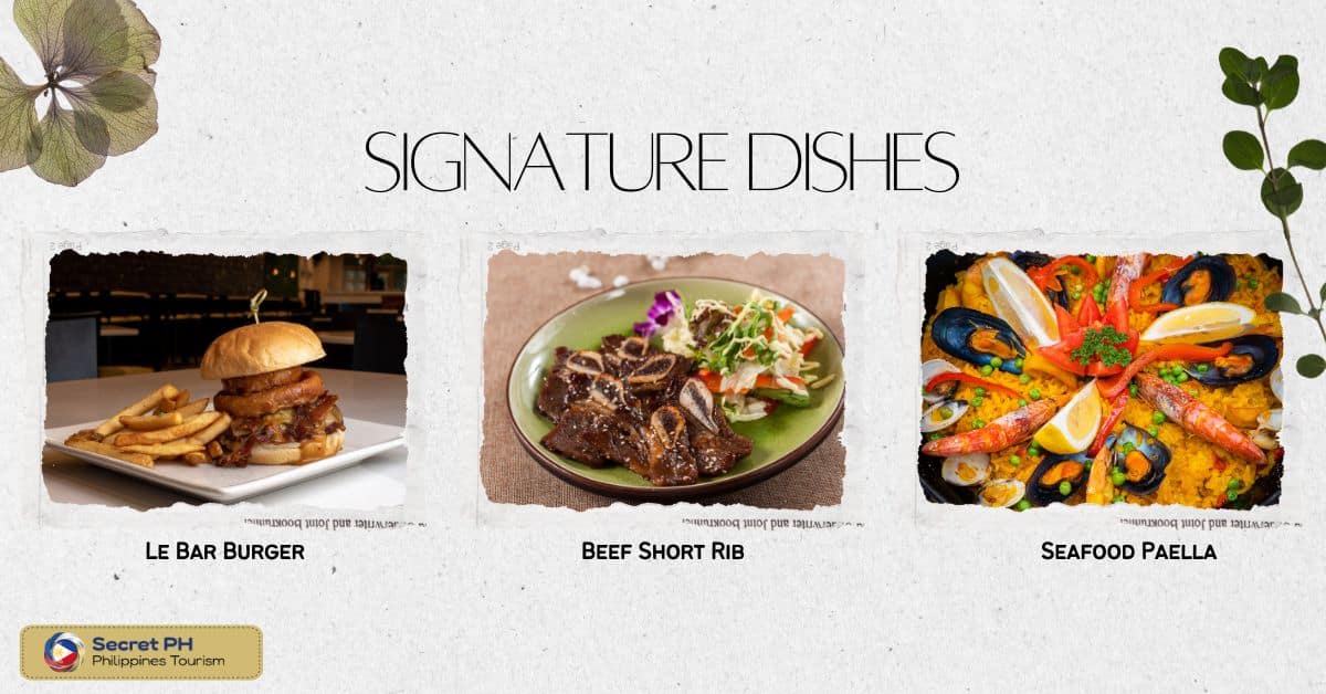 Signature dishes