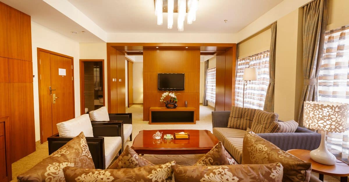 Luxury hotel room