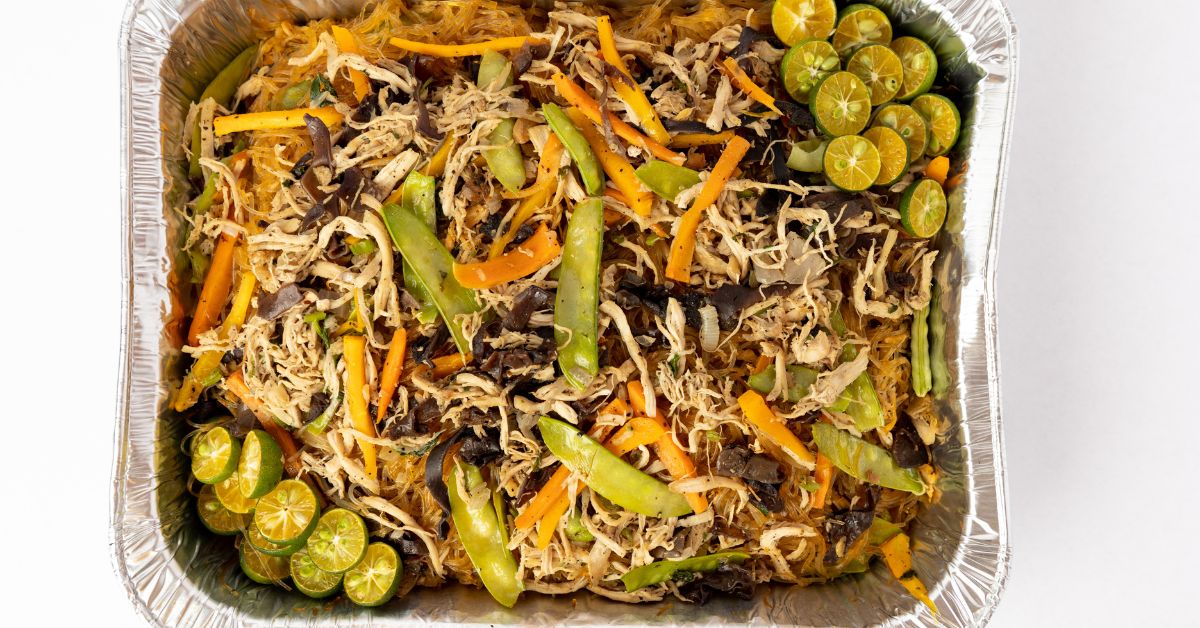 Pancit: Noodles with Meat and Vegetables
