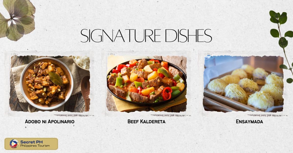 Signature dishes