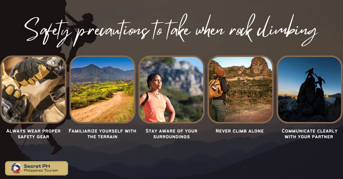 Safety precautions to take when rock climbing