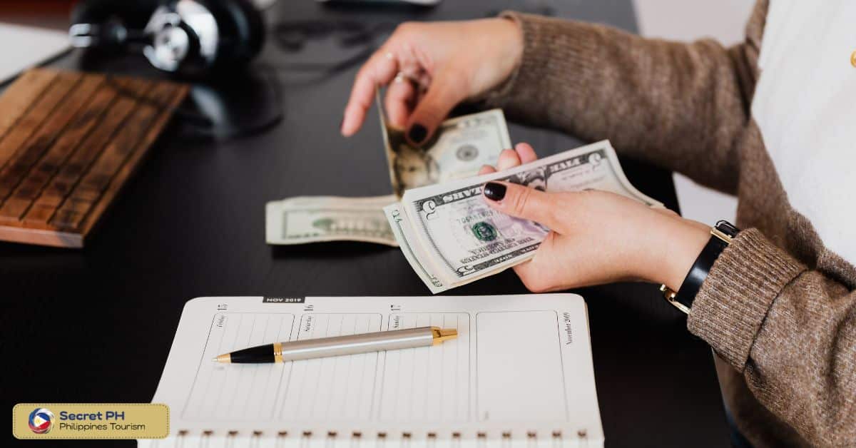 Keep track of receipts and count money carefully