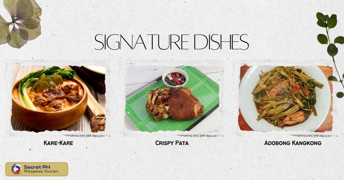 Signature dishes