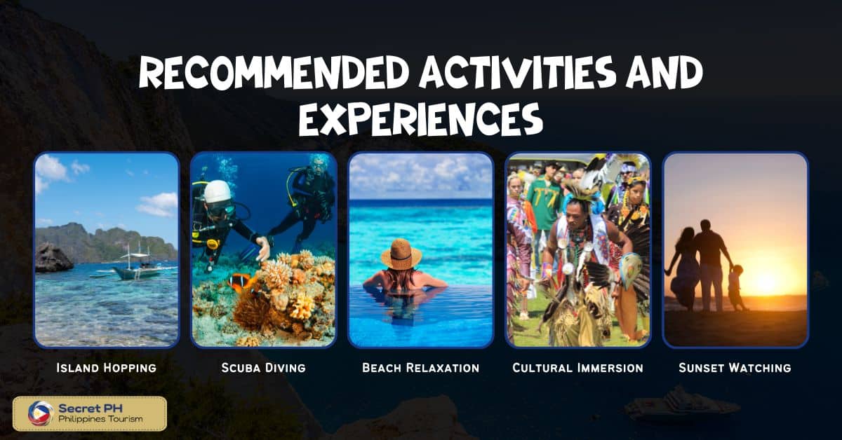 Recommended activities and experiences