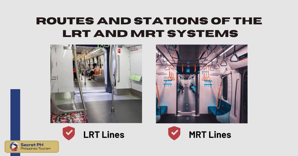 Routes and Stations of the LRT and MRT Systems