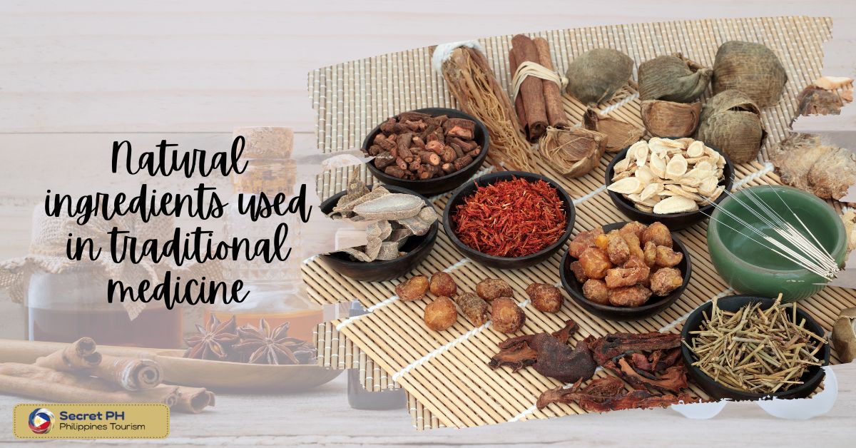 Natural ingredients used in traditional medicine