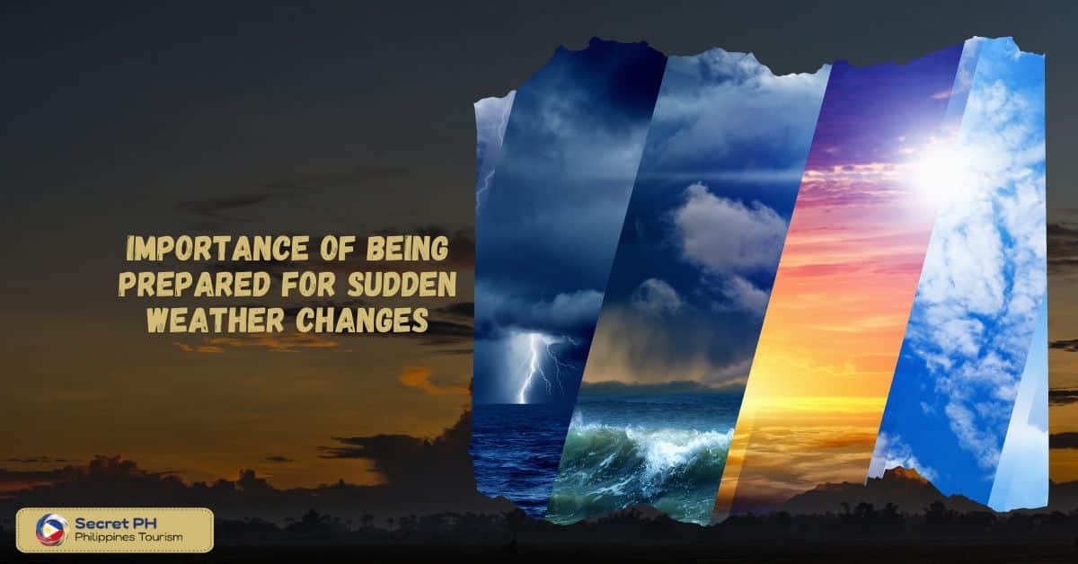 Importance of being prepared for sudden weather changes
