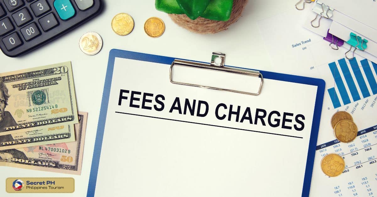 Check for fees and charges