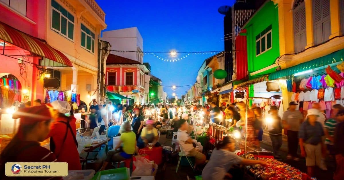 Street vendors and market stalls