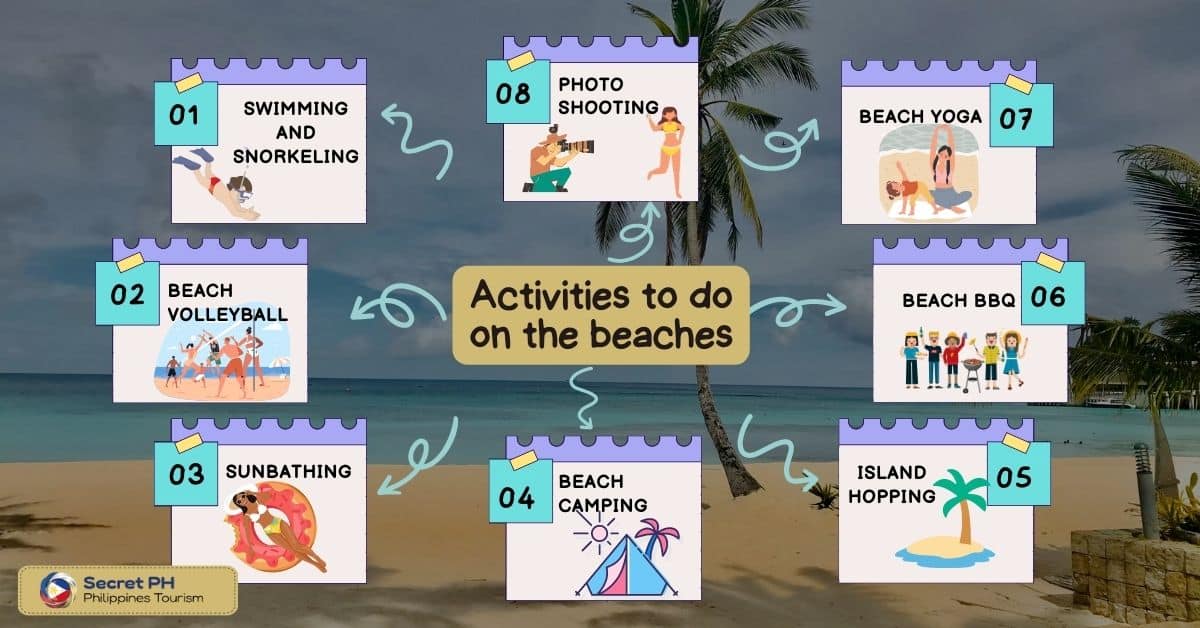 Activities to do on the beaches