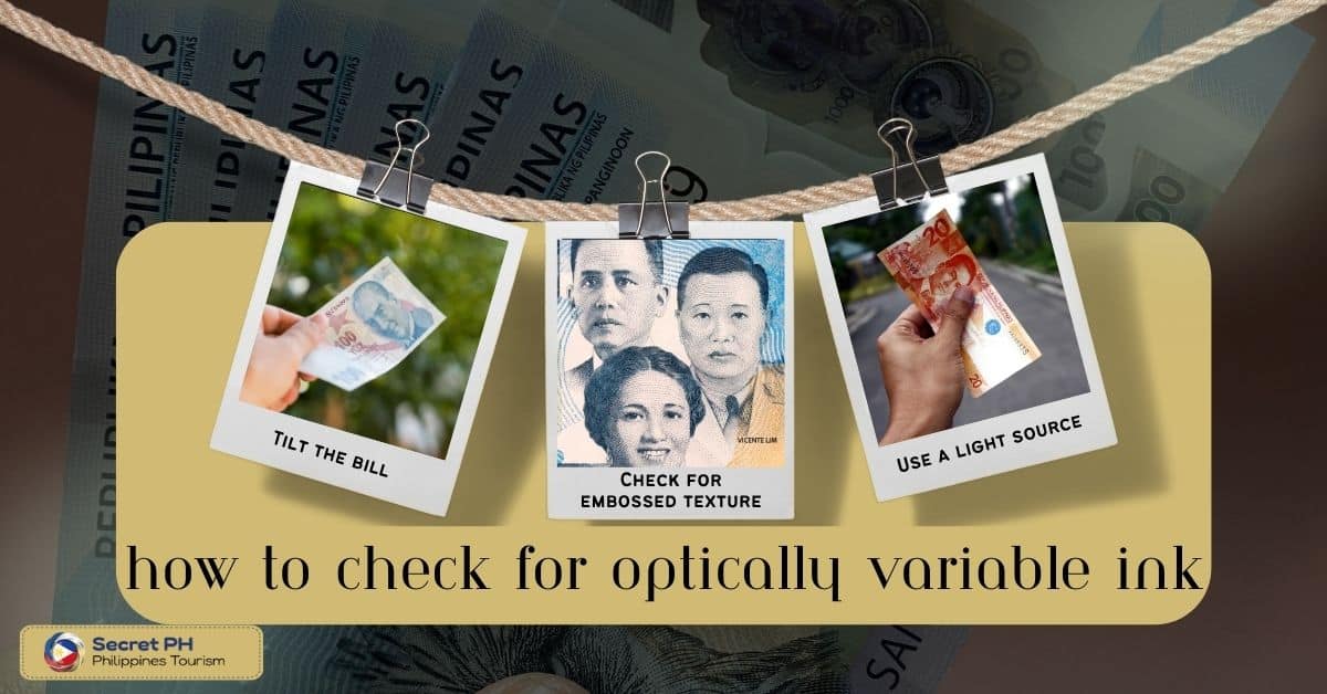 How to check for optically variable ink