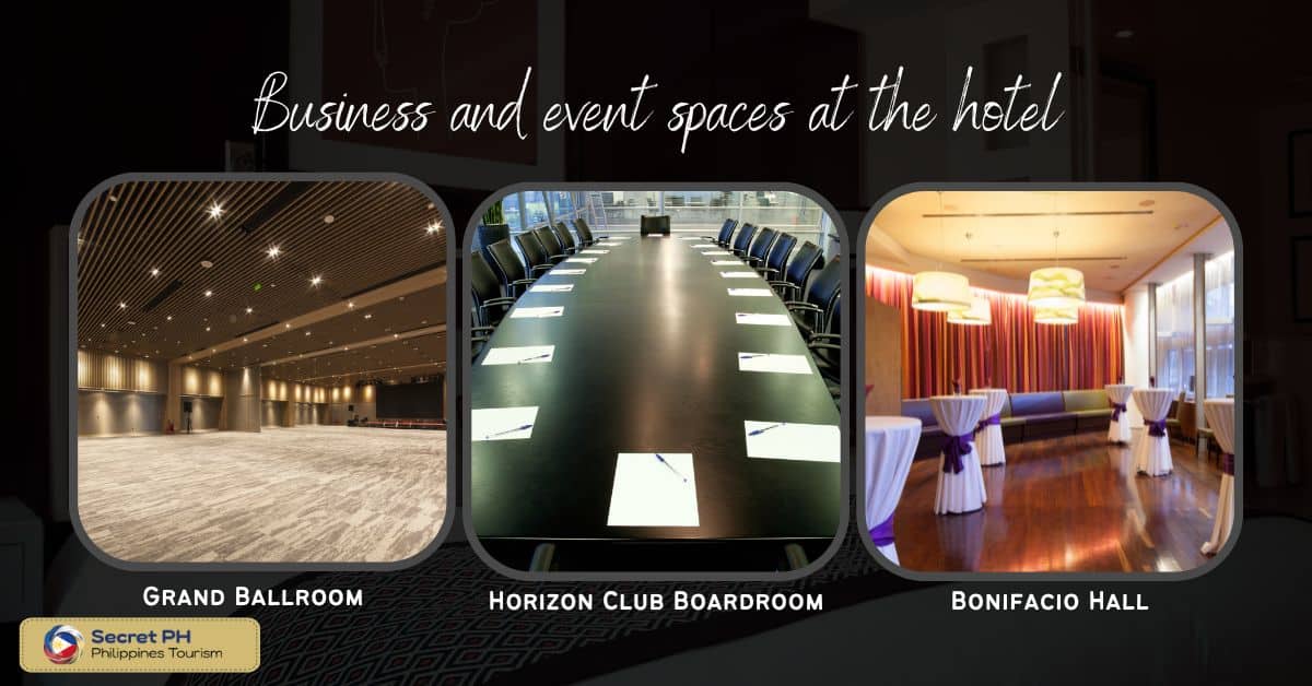 Business and event spaces at the hotel