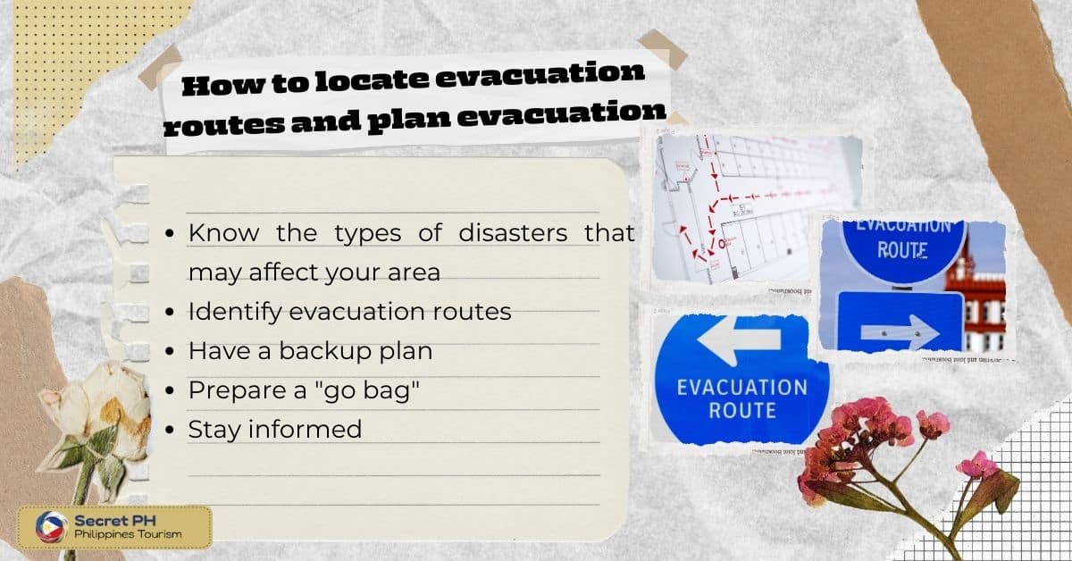 How to locate evacuation routes and plan evacuation