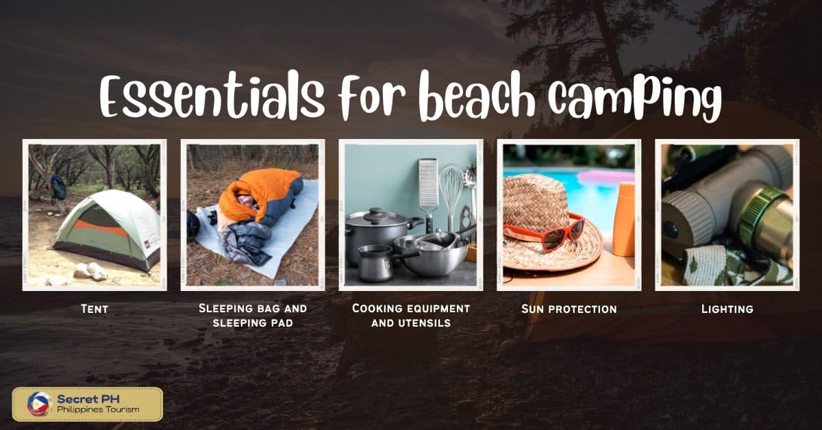 Essentials for beach camping