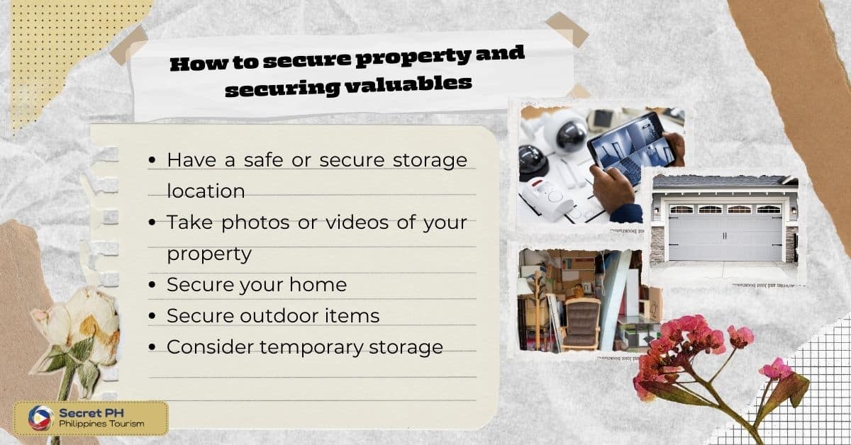 How to secure property and securing valuables