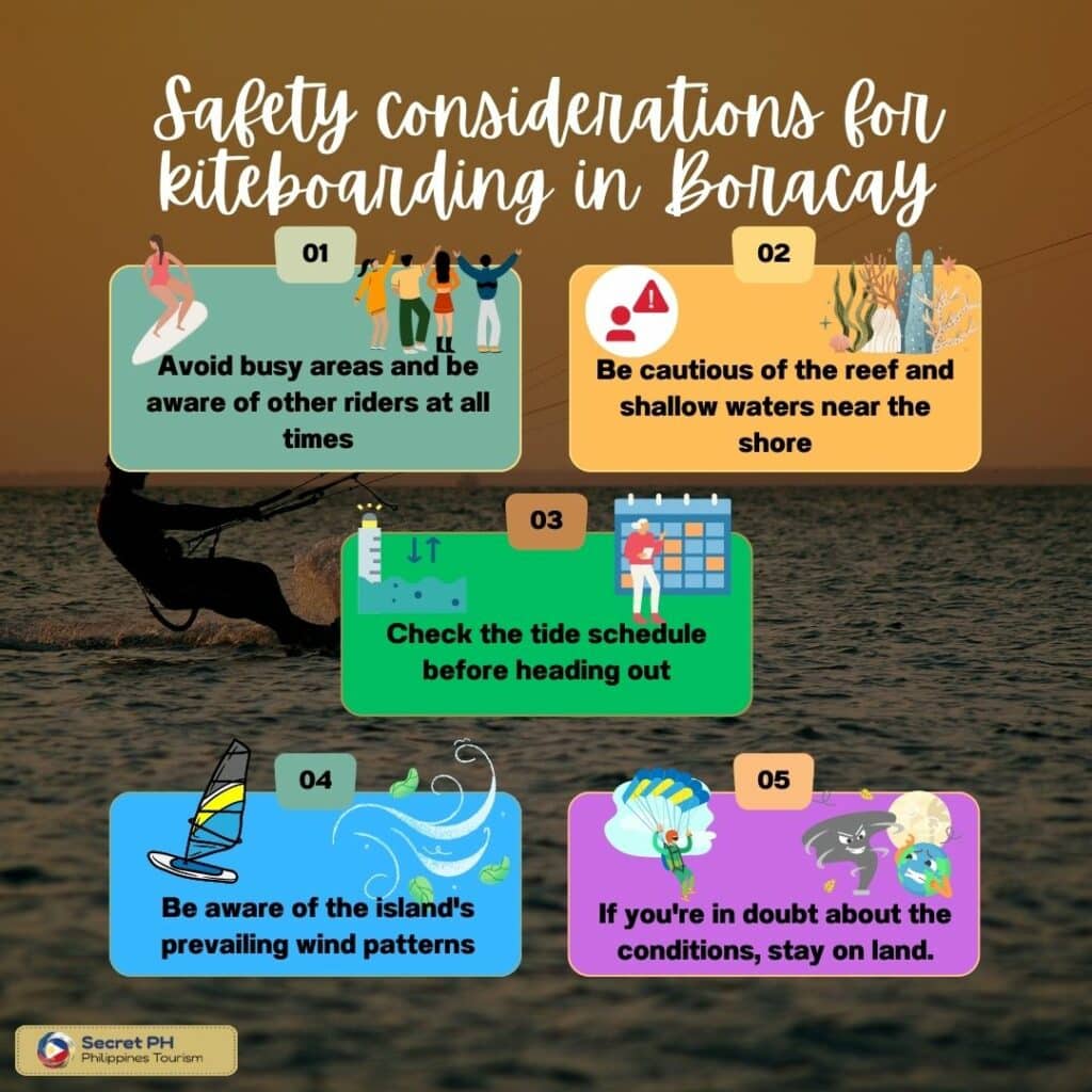 Safety considerations for kiteboarding in Boracay