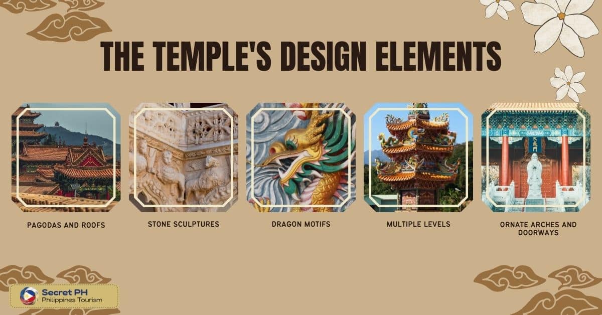 The temple's design elements