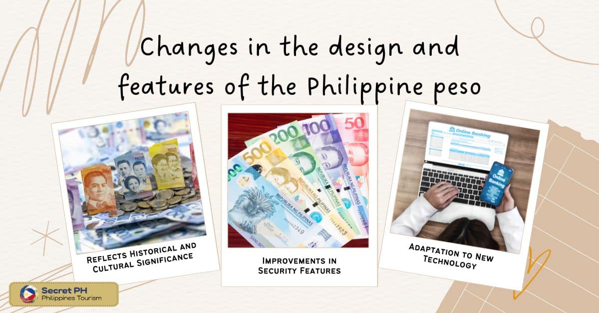 Changes in the design and features of the Philippine peso