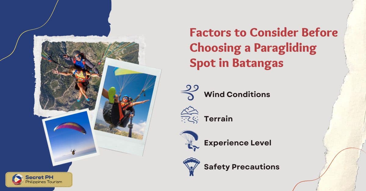Factors to Consider Before Choosing a Paragliding Spot in Batangas