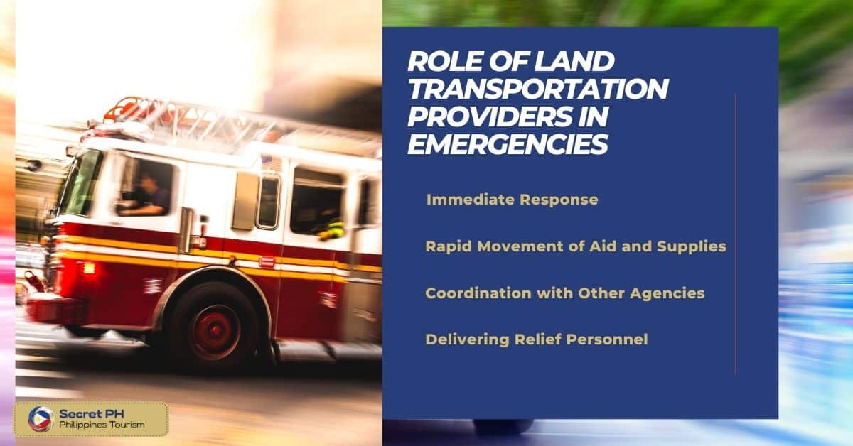 Role of Land Transportation Providers in Emergencies
